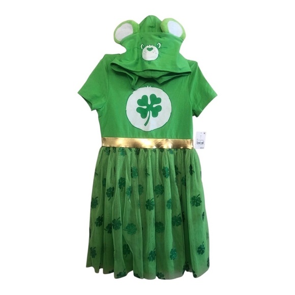 Care Bears Girls' Lucky St. Patrick's Day Tutú Dress NWT Size M8 - Picture 1 of 15